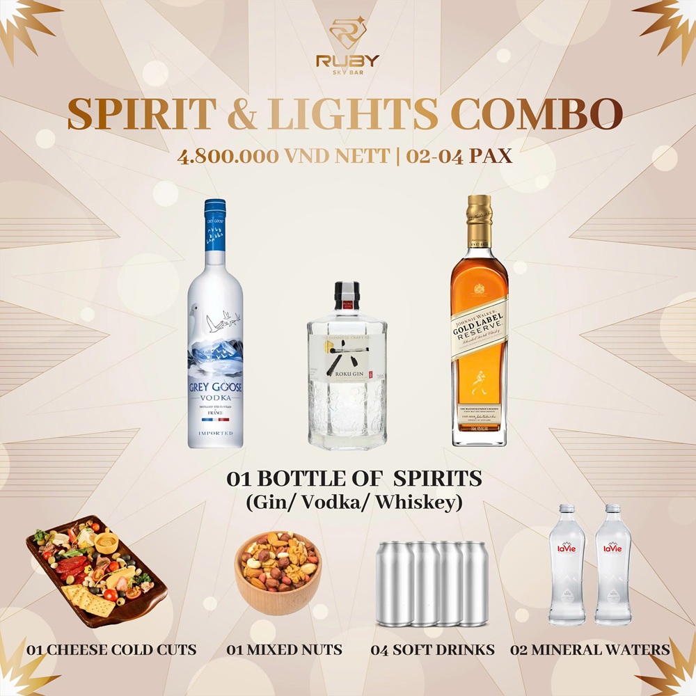 Spirit & Lights Combo – A Countdown Set Menu for Friends