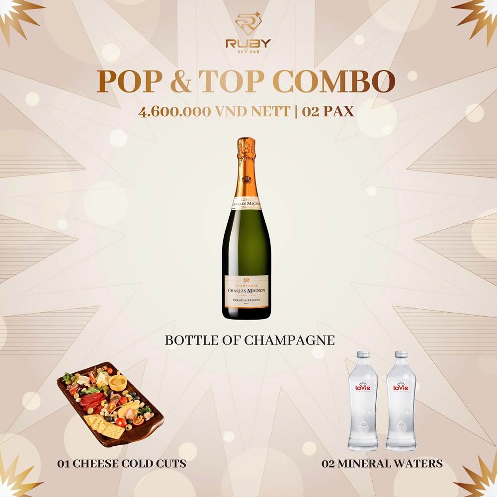 Pop & Top Combo – A Romantic Countdown Set Menu for Couples